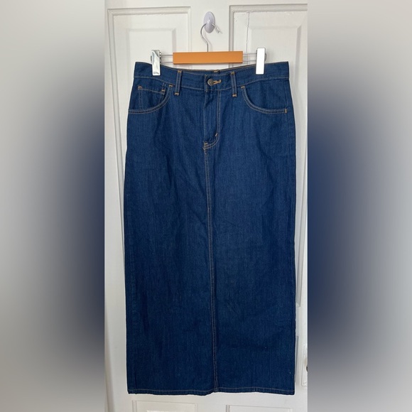 Levi's Blue Denim Maxi Skirt - Picture 1 of 2